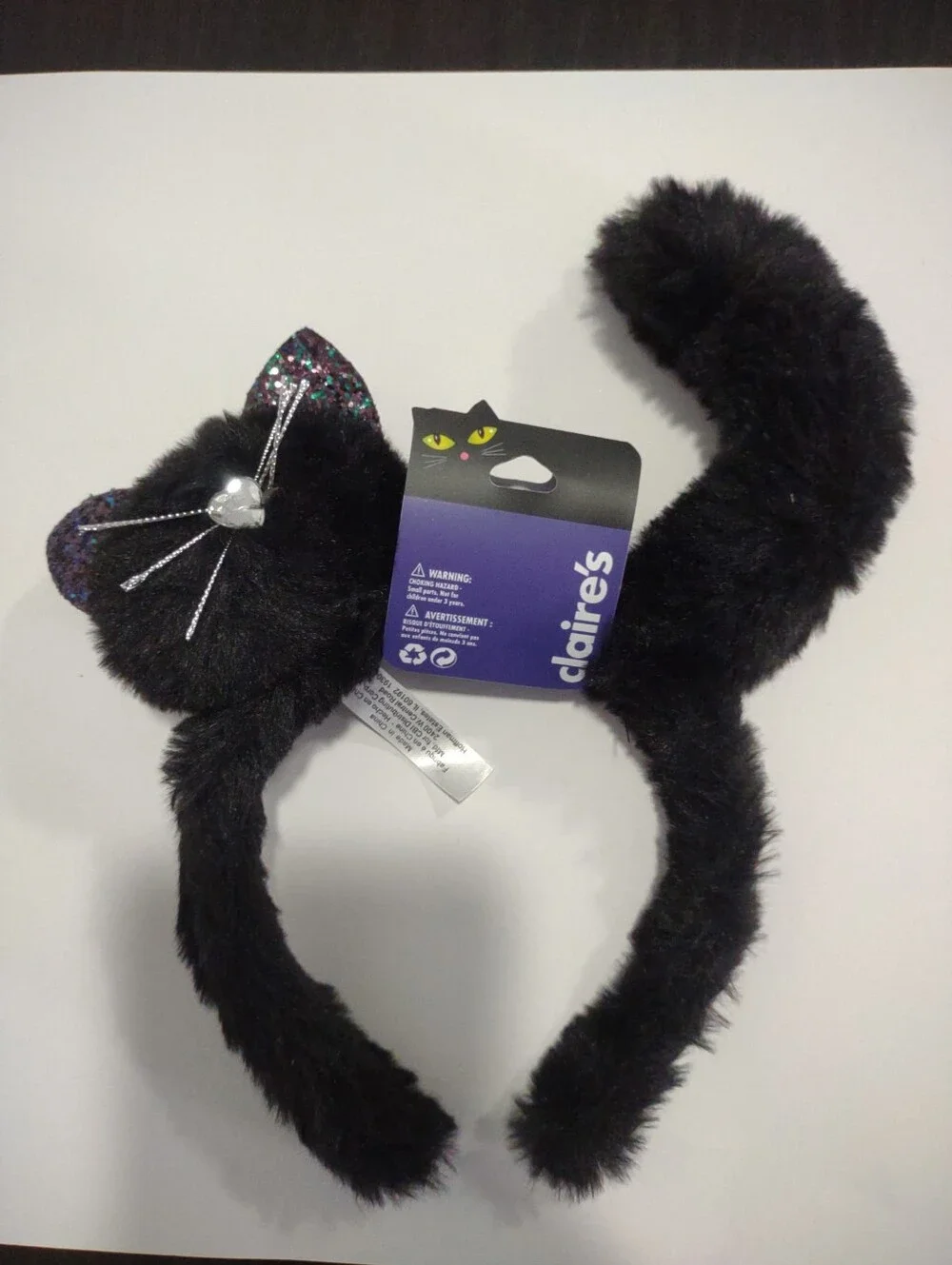 NEW Girls Black Halloween Cat headband